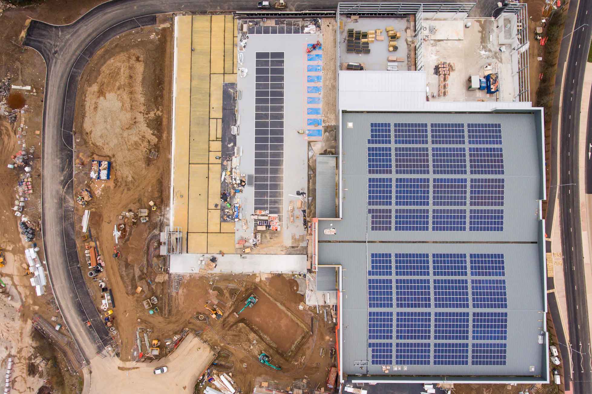 Groundworks, drone photograph