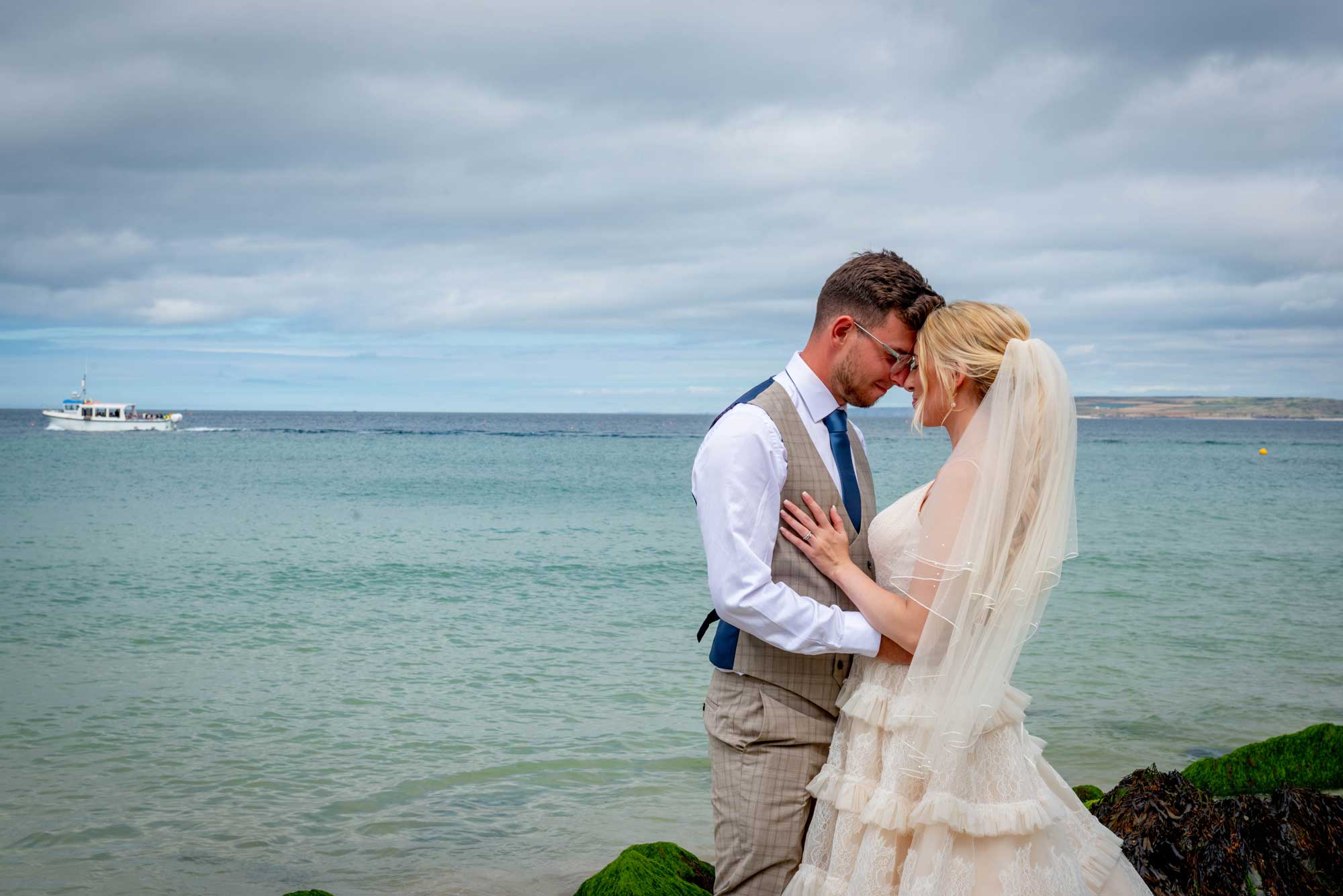 St Ives Harbour, wedding photograph